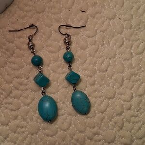 Chic Turquoise Dangle Earrings